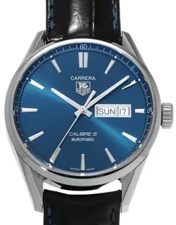 TAG Heuer Carrera Calibre 5 WAR201E.FC6292 41mm Stainless steel Blue