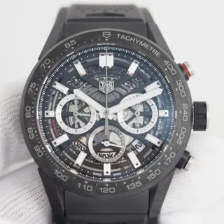 TAG Heuer Carrera CBG2A91.FT6173 45mm Carbon fiber and Stainless steel Skeletonized