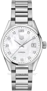 TAG Heuer Carrera Lady WBK1318.BA0652 36mm Stainless steel White