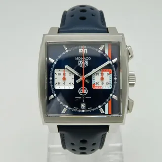 TAG Heuer Monaco CBL2115.FC6494 ( GULF) 39mm Stainless steel Blue