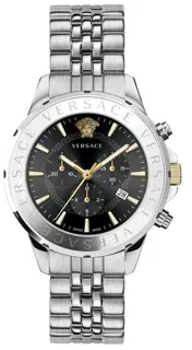 Versace VEV601523 44mm Stainless steel Black