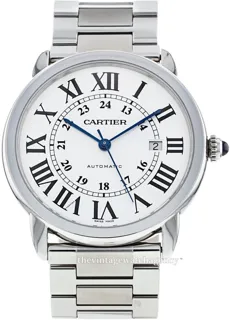 Cartier Ronde Solo de Cartier W6701011 brushed/polished steel Silver