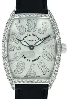 Franck Muller Crazy Hours 7880 CH NBR D6 CD 36mm White gold White