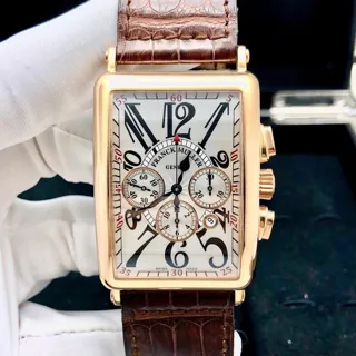 Franck Muller Long Island 1200 CC AT 33mm Rose gold White