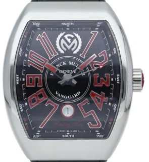 Franck Muller Vanguard V45SCDTRSUN/V45SCDTRSUNACRG 53.5mm Stainless steel Black