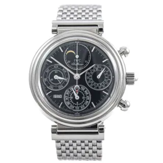 IWC Da Vinci Perpetual Calendar IW3750 39mm Stainless steel Black