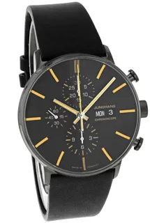 Junghans Form A Chronoscope English date 27437203 Stainless steel Black