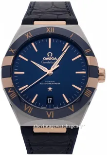 Omega Constellation 131.23.41.21.03.001 brushed/polished steel Blue