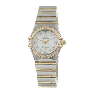 Omega Constellation 111.25.23.60 22.5mm Stainless steel and 18k yellow gold White