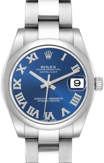 Rolex Datejust 31 178240 Stainless steel Blue