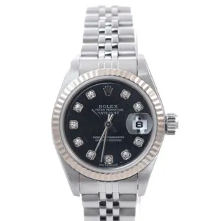 Rolex Datejust 79174G 26mm Stainless steel Black