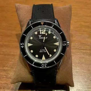 Squale HERITAGE59 39mm Stainless steel Black