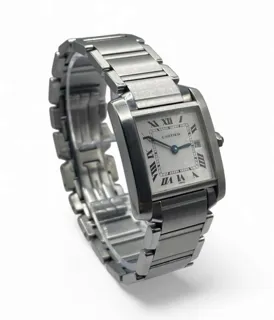 Cartier Tank 29mm Stainless steel White