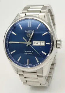 TAG Heuer Carrera Calibre 5 42mm Stainless steel Blue