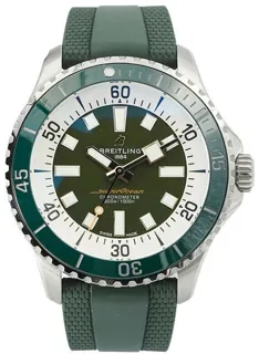 Breitling Superocean A17376A31L1S1 44mm Stainless steel Green