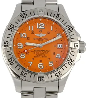 Breitling Superocean A17360 42mm Stainless steel Orange