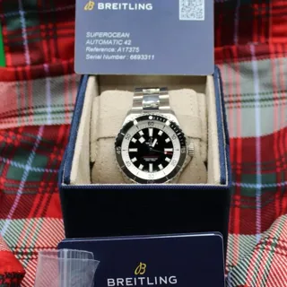 Breitling Superocean A17375211B1A1 42mm Stainless steel Black