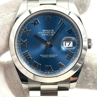 Rolex Datejust 41 126300-0017 41mm Stainless steel Blue