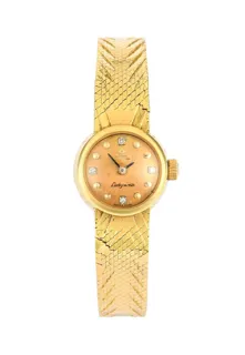 Omega Ladymatic 18k yellow gold Champagne