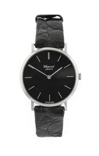 Chopard 33mm 18k white gold Black