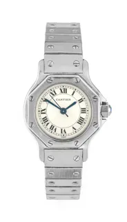 Cartier Santos Octagon 24mm Stainless steel White