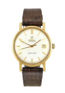 Omega Seamaster 18k yellow gold Silver