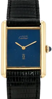 Cartier Tank Must Vermeil Blue