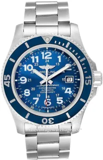 Breitling Superocean A17392D81C1A1 44mm Stainless steel Blue