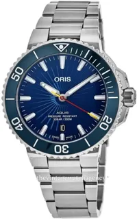 Oris Aquis 01 733 7766 4185-Set Stainless steel Blue