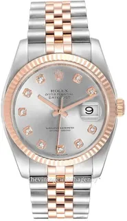 Rolex Datejust 36 116231-0100 Rose gold and Stainless steel Gray