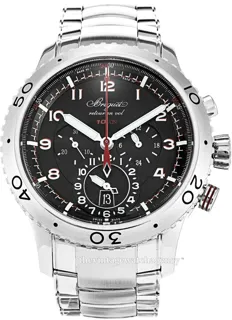 Breguet Type XXII 3880ST/H2/SX0 Brushed/polished steel Black