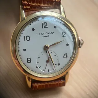 L.Leroy 32mm Yellow gold