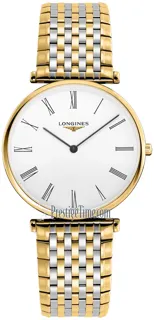 Longines La Grande Classique L4.755.2.11.D PVD Yellow Gold Plating White