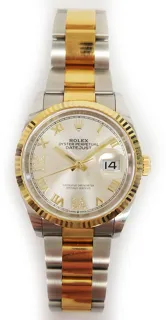 Rolex Datejust 36 126233-0032 Yellow gold and Oystersteel Silver