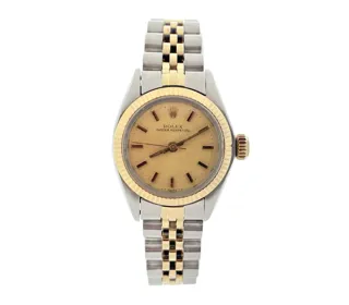 Rolex Oyster Perpetual 6719 Stainless steel and 18k yellow gold Champagne