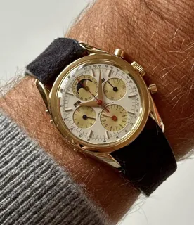 Universal Genève Tri-Compax 36mm Yellow gold