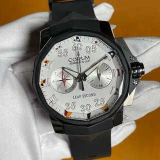 Corum Admiral's Cup Leap Second 48 895-931-06-0371-AA92 Titanium White