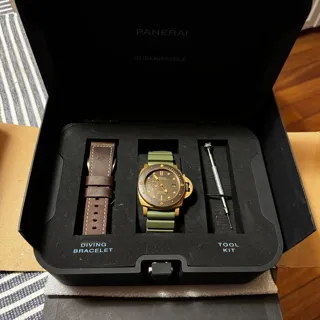 Panerai Submersible PAM 00968 47mm Bronze Brown