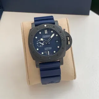 Panerai Submersible PAM 01232 44mm Carbotech Blue