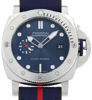 Panerai Submersible PAM 01391 44mm Stainless steel Blue