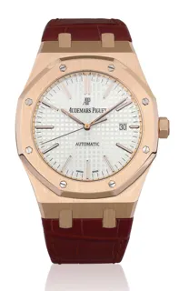 Audemars Piguet Royal Oak 15400OR.OO.D088CR.01.A 41mm 18k rose gold Silver