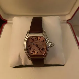 Cartier Roadster W62054V3 36mm Stainless steel Pink