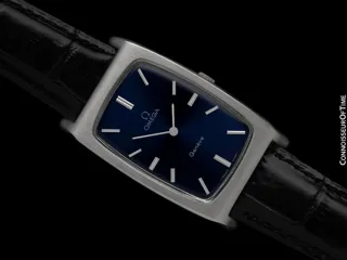 Omega Genève ST 111.0110 27.5mm Stainless steel Blue