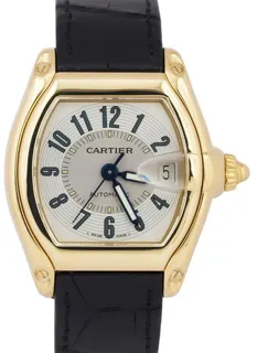 Cartier Roadster 2524 / W62005V2 37mm Yellow gold Silver