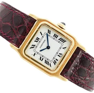 Cartier Santos Dumont 78097 25mm Yellow gold White