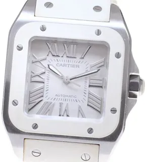 Cartier Santos 100 W20122U2 33mm Stainless steel White