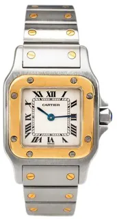 Cartier Santos W20012C4 24mm Yellow gold and Stainless steel White