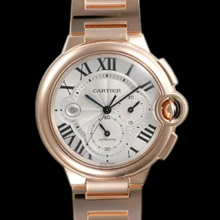 Cartier Ballon Bleu 44mm W6920010 44mm Rose gold Silver