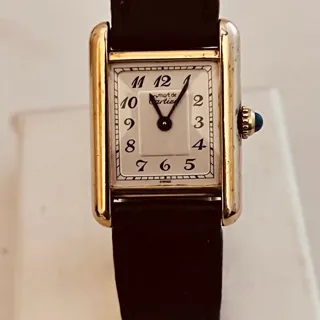 Cartier Tank 19mm Yellow gold White