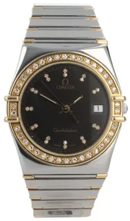 Omega Constellation 4961070 Yellow gold and Stainless steel Brown